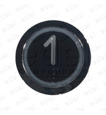 PULS. EDEL REGLETA CROMO LUM. ROJO 1