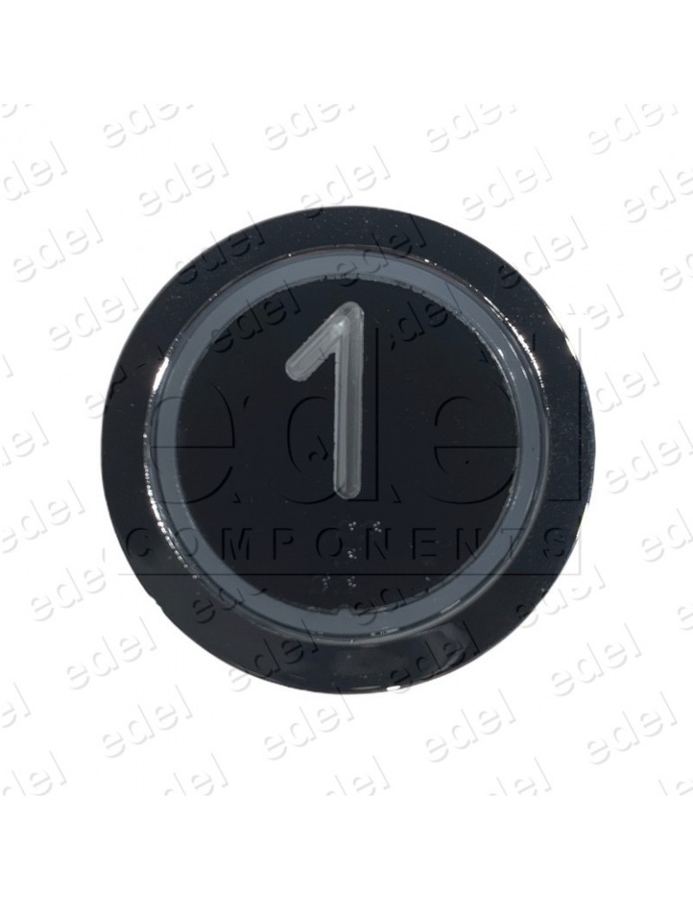 PULS. EDEL REGLETA CROMO LUM. ROJO 1