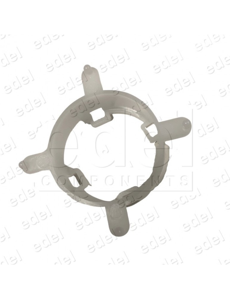 PULSADOR EDEL REGLETA CROMO LUMINOSO ROJO (5)