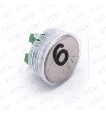 BOUTON VEGA VENUS  LUM.  ROUGE 12/24V 6