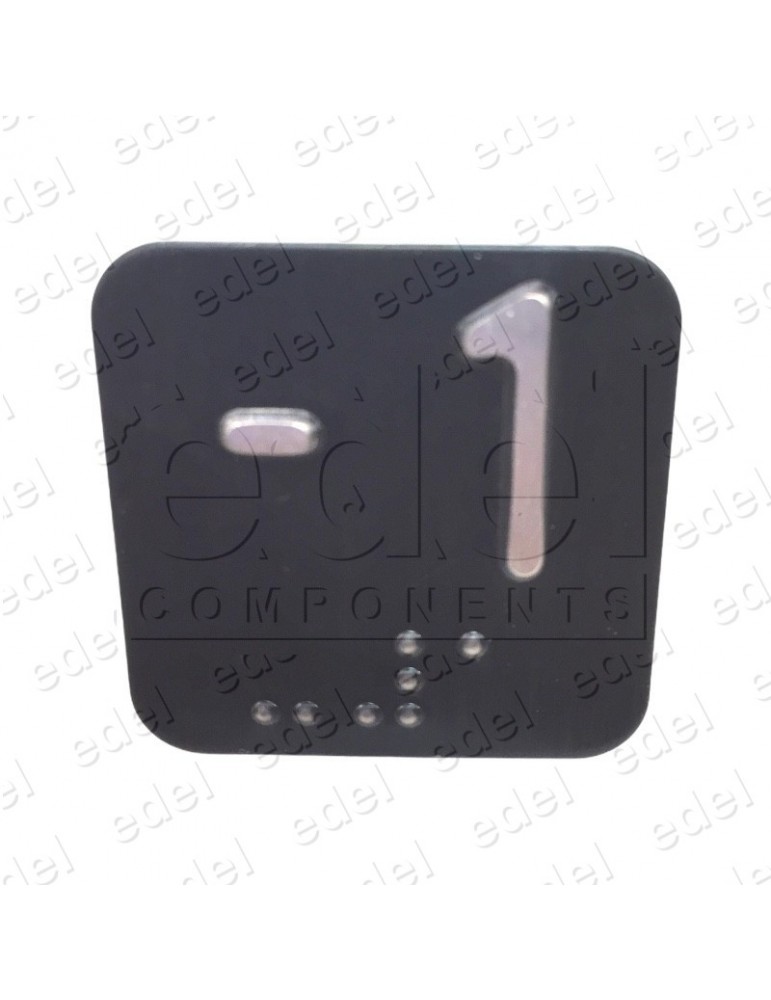 BRC32SSB_-1  PLAQUE DMG BRAILLE 32x32 BLACK -1