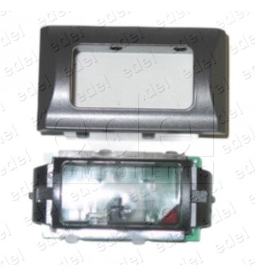 PULSADOR CABINA KONE COMPLETO RECTANGULAR M10 24V