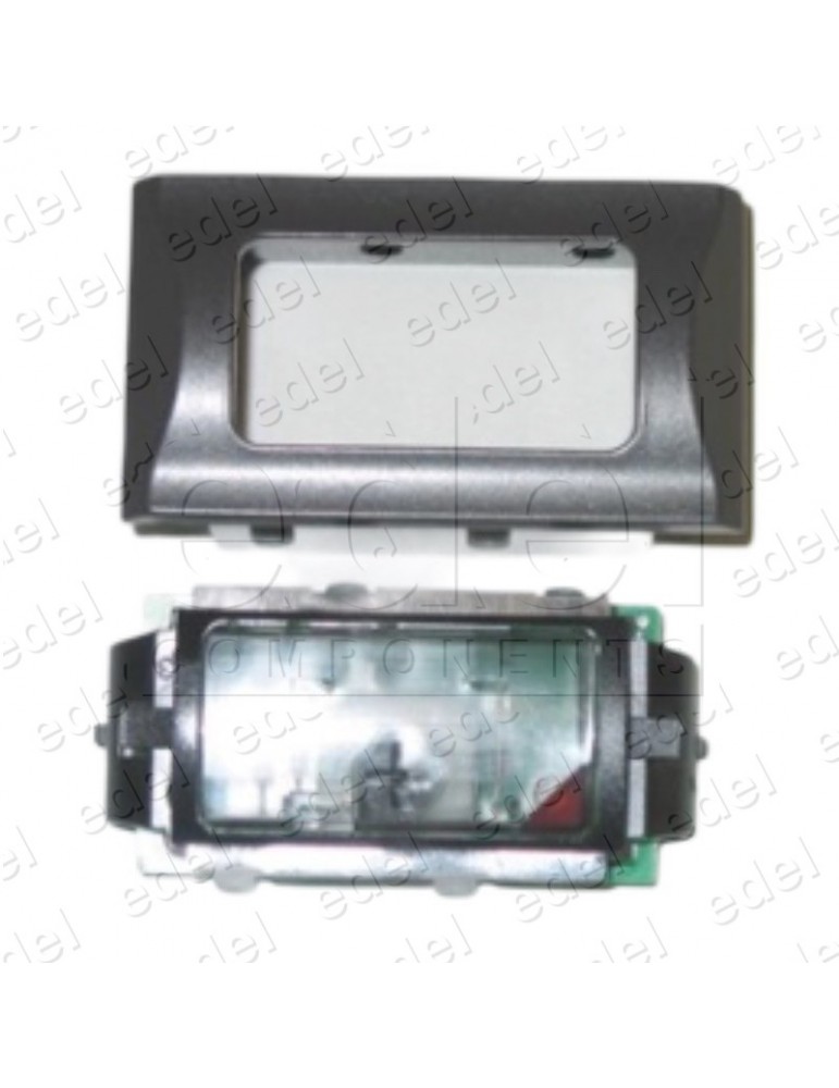 PULSADOR CABINA KONE COMPLETO RECTANGULAR M10 24V