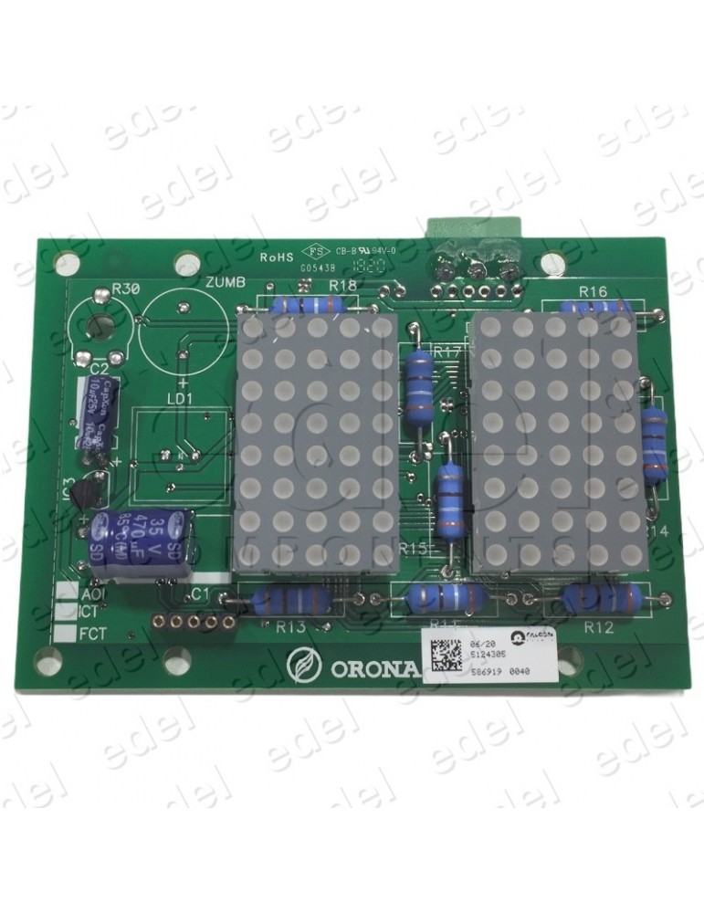 PLACA INDICADOR PISO ORONA MATRIZ PUNTOS ARCA II