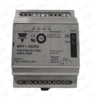 MPF1-230RS AMPLIFICADOR RELE FOTOCÉLULA CARLO GAVAZZI