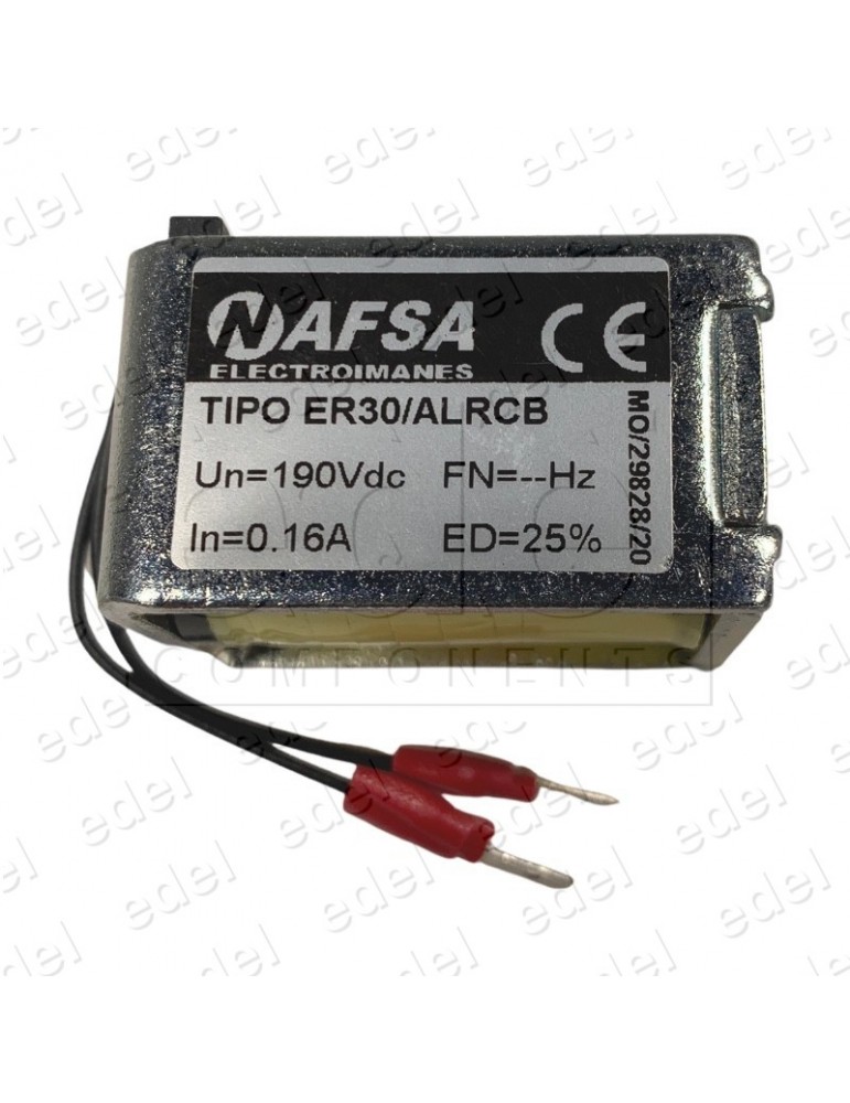 ELECTROIMÁN BOBINA LIMITADOR LUEZAR ER30/ALRC 190VDC