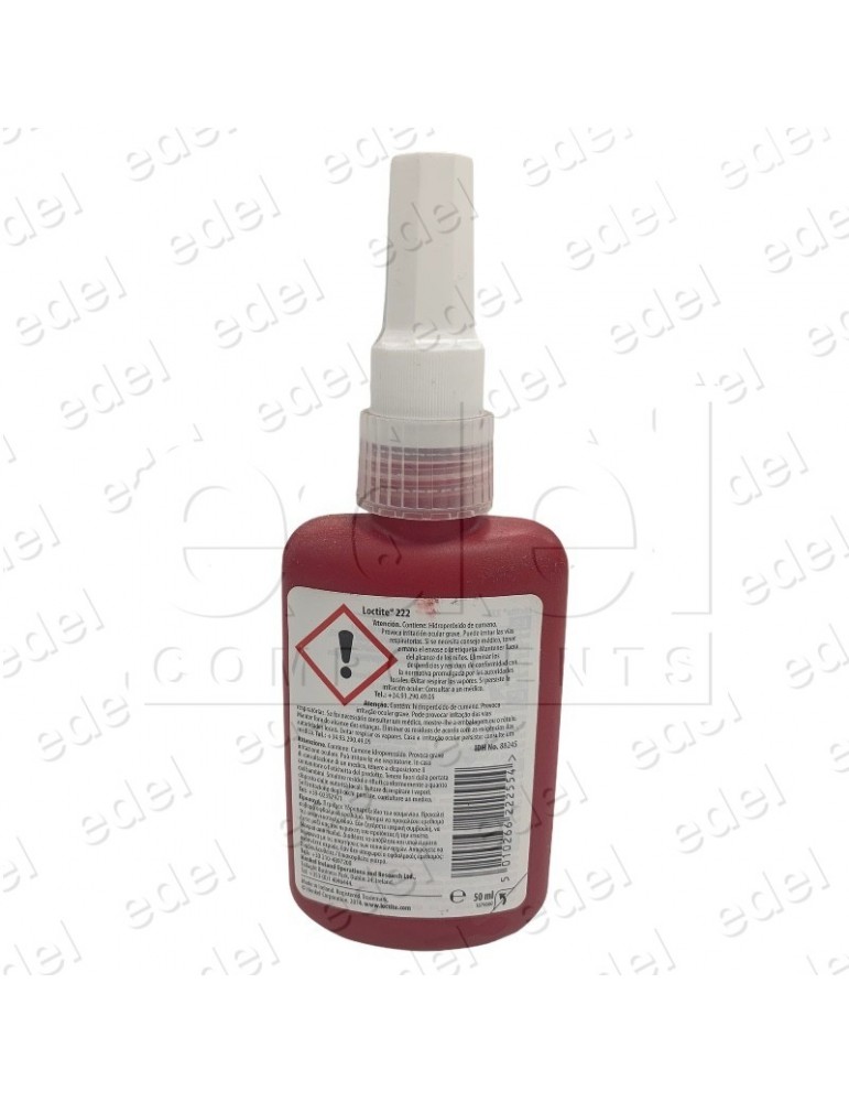 LOCTITE ROJO 222 50ML. FIJA TORNILLOS