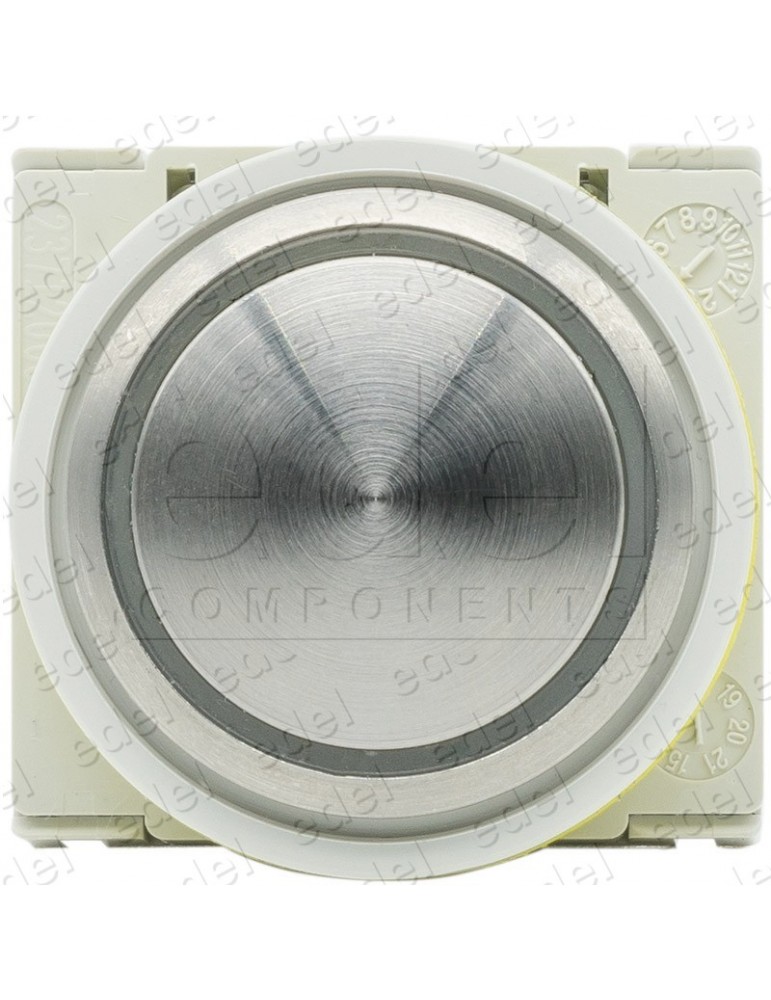 BSCVF34MR.00 BOUTON DMG BS SHERMAN CLASSIC  LUM. ROUGE INOX