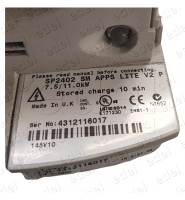 5123513-1 VARIADOR DE FRECUENCIA CONTROL TECHNIQUES SP2402 7.5 KW 380/460V + SM APP LITE V2