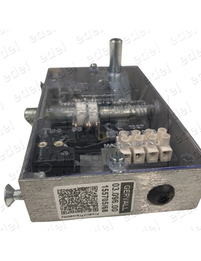 03.096.00 SAFETY LOCK GERVALL LATERAL ACT. CHAMFERED LOCKING PIN WITH AUXILIARY CONTACT  NO HAND