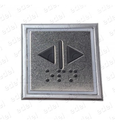 02908098 PULSADOR COMPATIBLE THYSSEN STEP MODUL CLASSIC AZUL (ABRE PUERTAS)