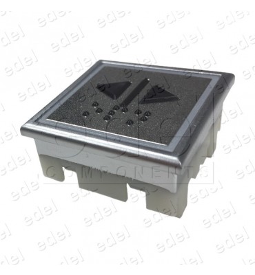 02908098 PULSADOR COMPATIBLE THYSSEN STEP MODUL CLASSIC AZUL (ABRE PUERTAS)