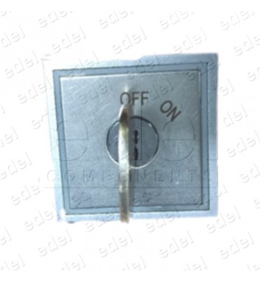 10079112 PULSADOR LLAVÍN THYSSEN ON/OFF SMC-BST LED AZUL CON LLAVE S01