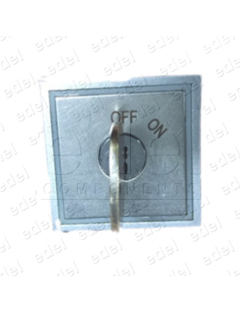 10079112 PULSADOR LLAVÍN THYSSEN ON/OFF SMC-BST LED AZUL CON LLAVE S01