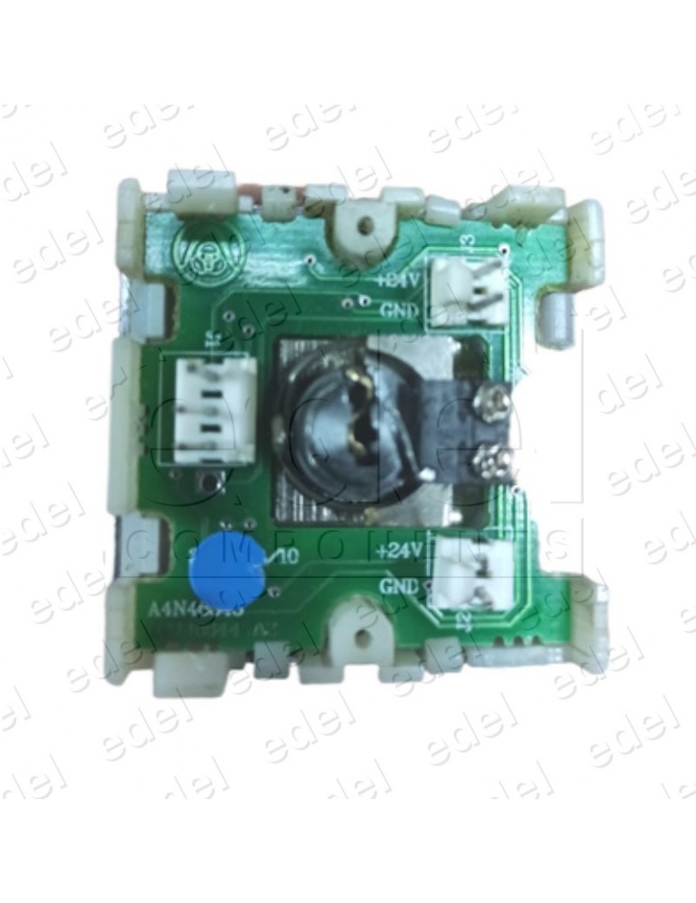 10079112 PULSADOR LLAVÍN THYSSEN ON/OFF SMC-BST LED AZUL CON LLAVE S01