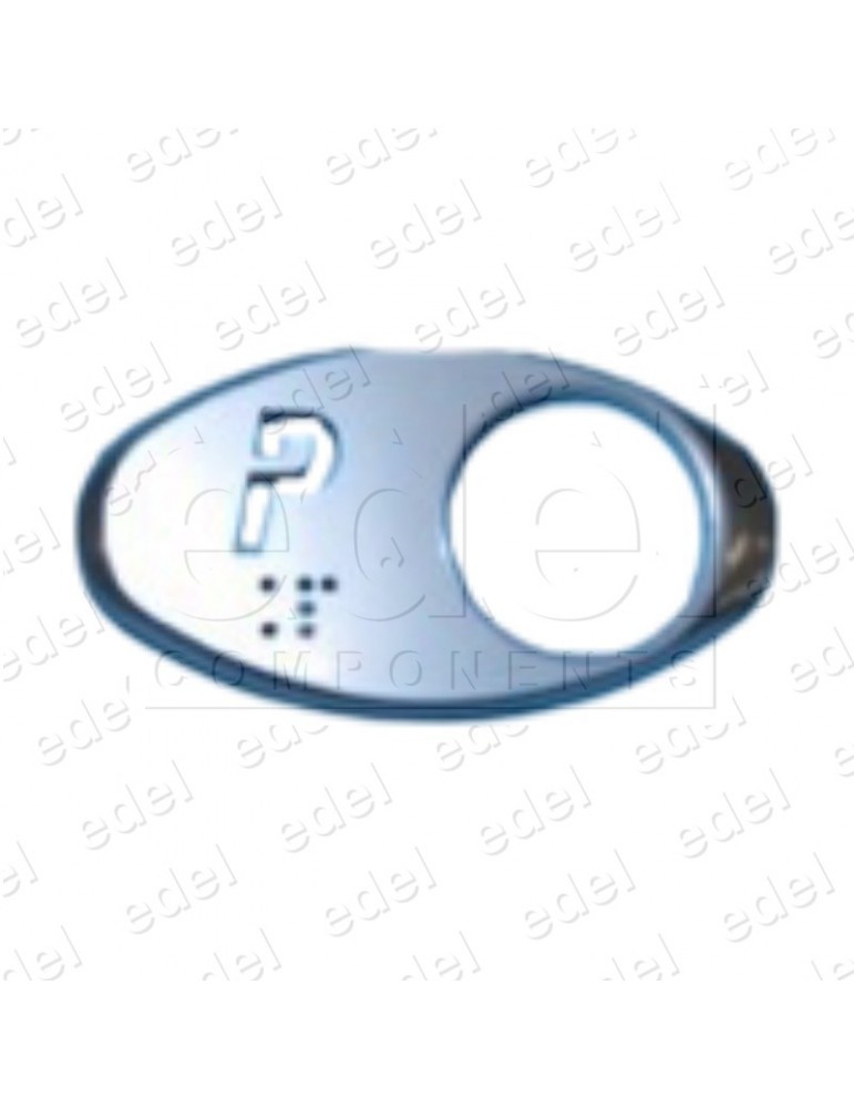 MAA250AY375 CARATULA OTIS GEN2 CROM.SATINADA BRAILLE (P)