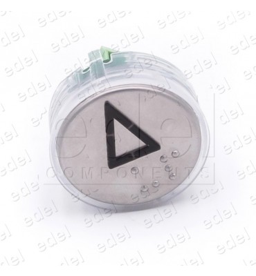 PULSADOR VEGA VENUS LUMINOSO  ROJO 12/24V FLECHA SUBIDA