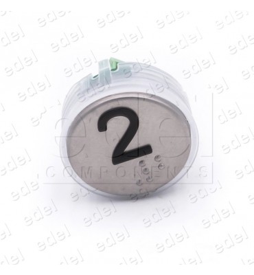 PUSH BUTTON VEGA VENUS  RED LIGHT 12/24V 2