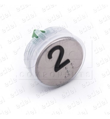 PUSH BUTTON VEGA VENUS  RED LIGHT 12/24V 2