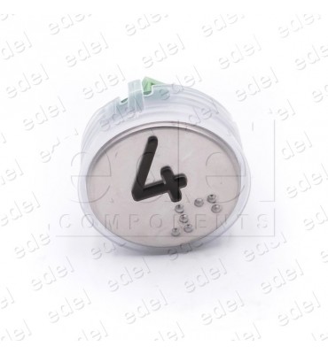 BOUTON VEGA VENUS  LUM.  ROUGE 12/24V 4