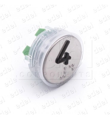 PULSADOR VEGA VENUS LUMINOSO  ROJO 12/24V 4