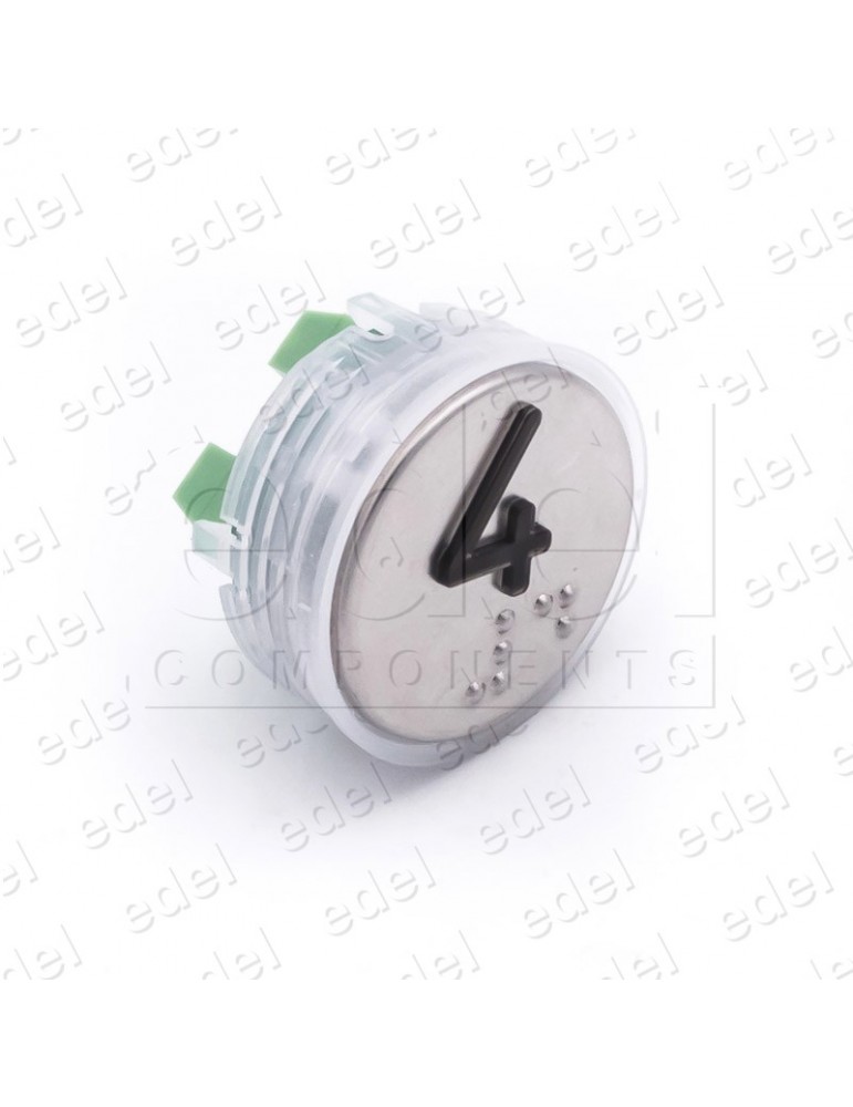 BOUTON VEGA VENUS  LUM.  ROUGE 12/24V 4