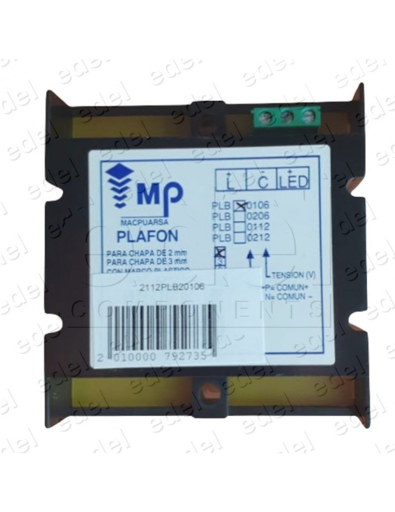 PLAFON LUZ EMERGENCIA MP MAC PUARSA