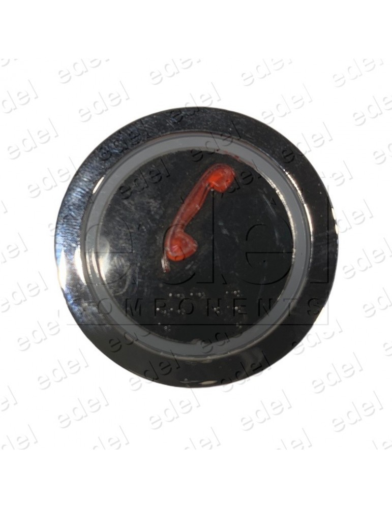 PULSADOR EDEL REGLETA CROMO SIN LUM. TELEFONO