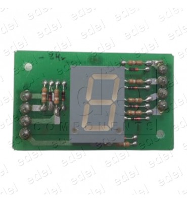 DISPLAY JMT 7 SEGMENTOS 1 DIGITO CODIFICADO 24V C-