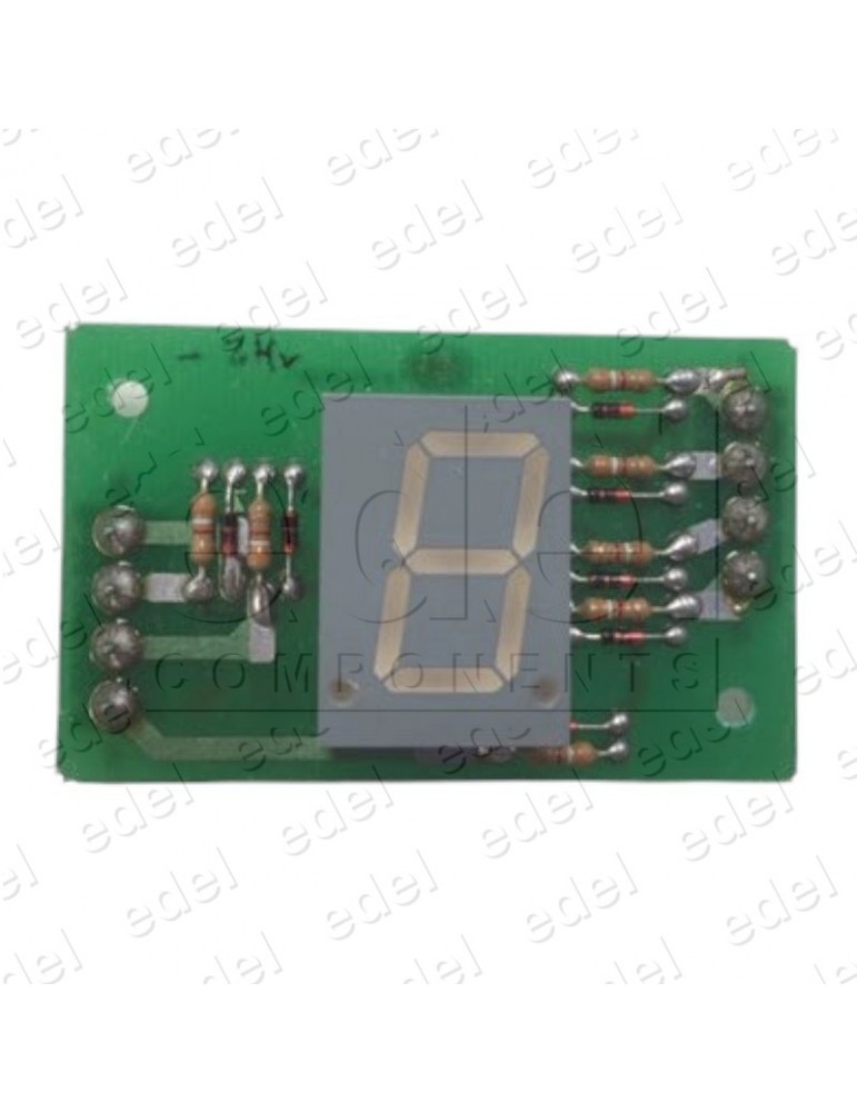 DISPLAY JMT 7 SEGMENTOS 1 DIGITO CODIFICADO 24V C-