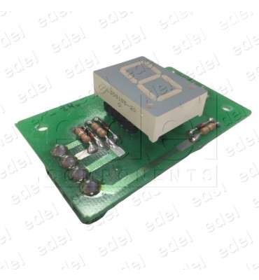 421013 DISPLAY JMT 7 SEGMENTOS 1 DIGITO CODIFICADO 24V COMÚN NEGATIVO