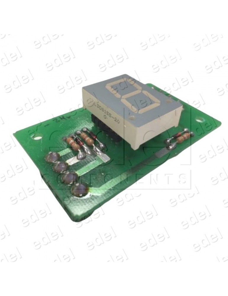 421013 DISPLAY JMT 7 SEGMENTOS 1 DIGITO CODIFICADO 24V COMÚN NEGATIVO