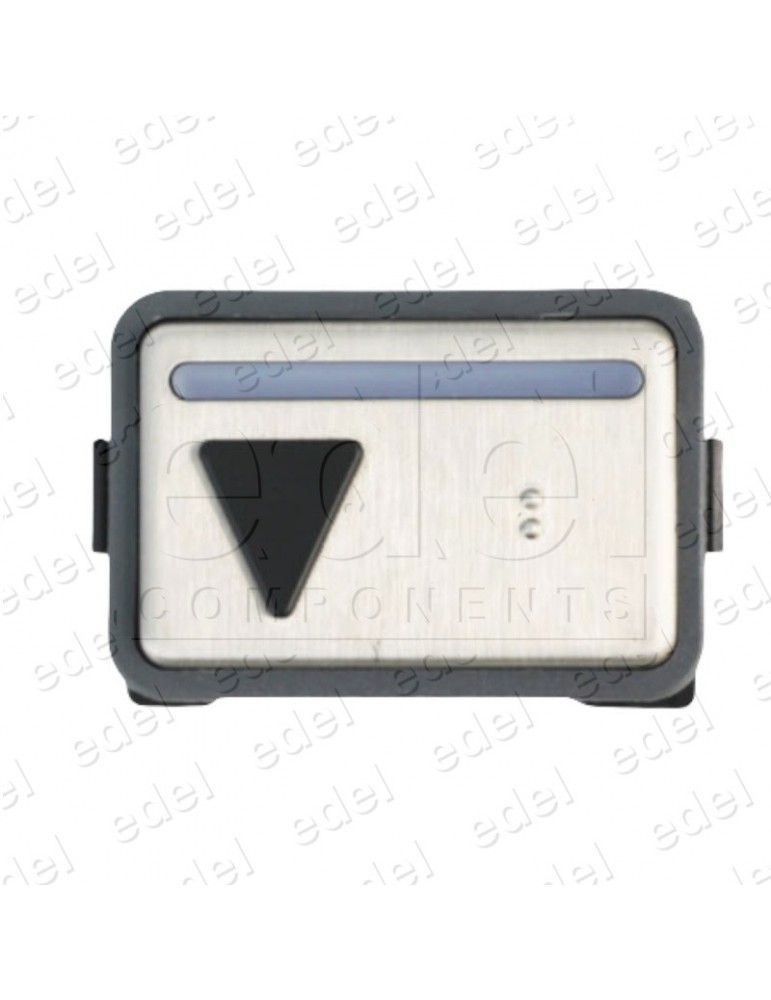 56270645 PULSADOR SCHINDLER MX-BASIC LIJADO BRAILLE (FLECHA BAJADA)