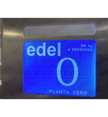 DISPLAY LCD EDEL 64300H HORIZONTAL LOGO ENGRAVED