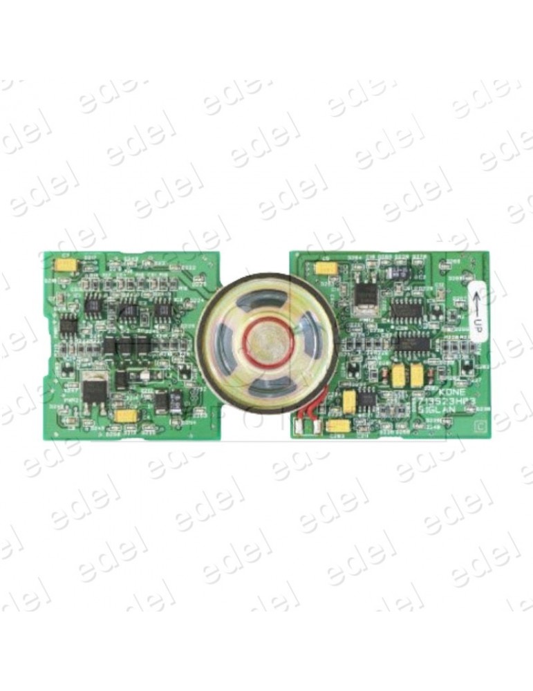 KM713520G01 PLACA SEÑALIZACIÓN BOTONERA DE PISO KONE SIGLAN FLECHA ROJA DELTA