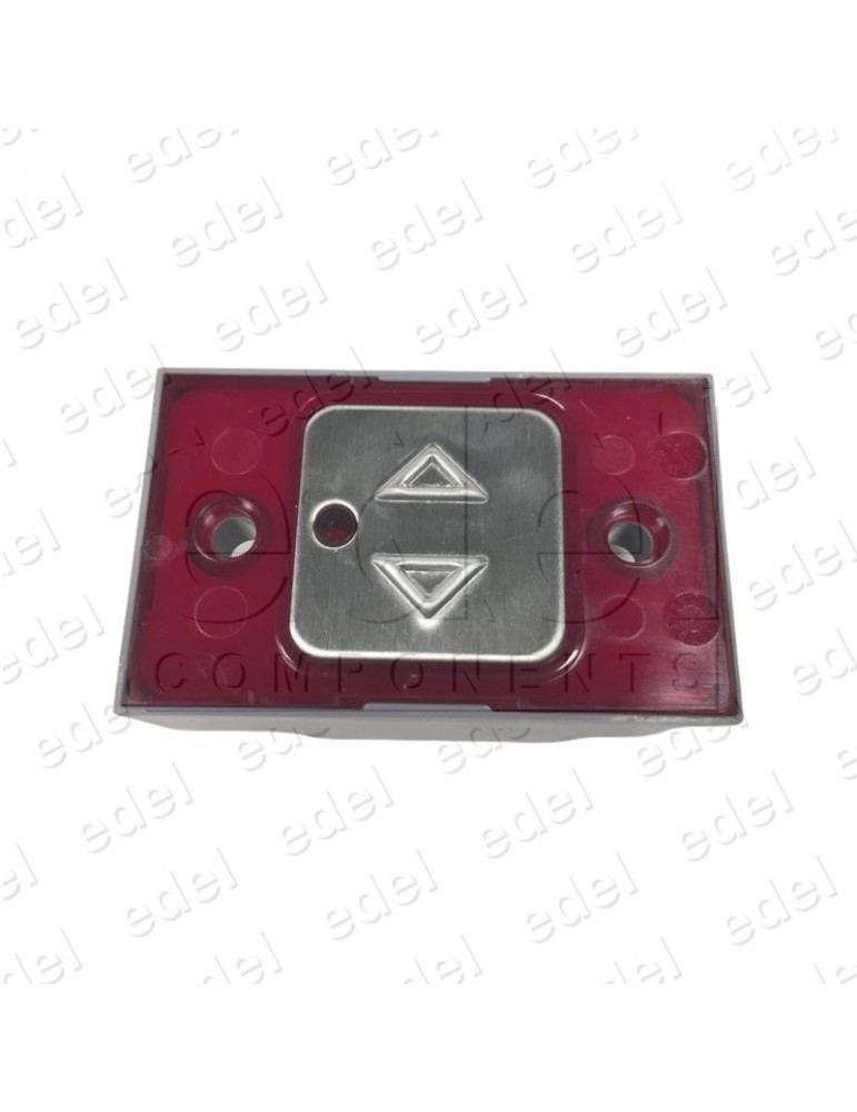 R2172PTBPR47 PULSADOR MP COMPAC T BRAILLE CON PILOTO 24V ROJO (FLECHA DOBLE)