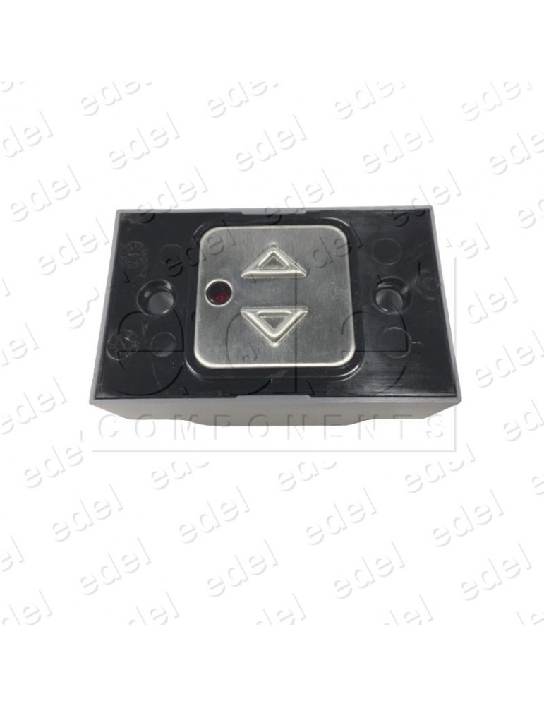 R2172PTBPCN47 PULSADOR MP CENIA BR ENCHUFABLE C/PILOTO LUM.ROJO FLECHA DOBLE