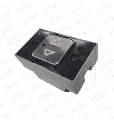 PULS. MP CENIA BR ENCHUFABLE C/PILOTO LUM.ROJO F/D