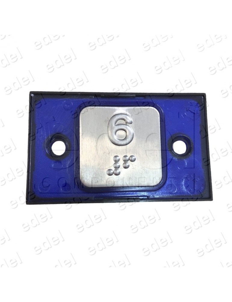 R2172PTBCAM06 PULSADOR MP COMPAC BRA COR 1C 24V AZUL SEC. (6)