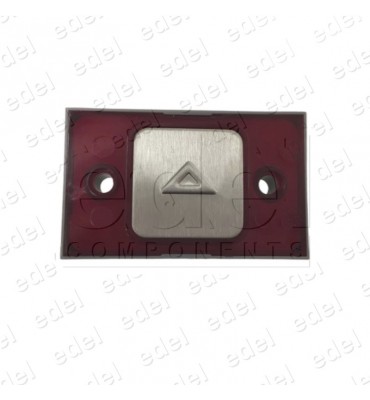 PULSADOR MP COMPAC BRA COR 1C 24V ROJO RELIEVE (FLECHA SUBIDA)
