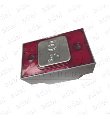 R2172PTBCR05 PULSADOR MAC PUARSA COMPAC BRAILLE COR 1C 24V ROJO (5)