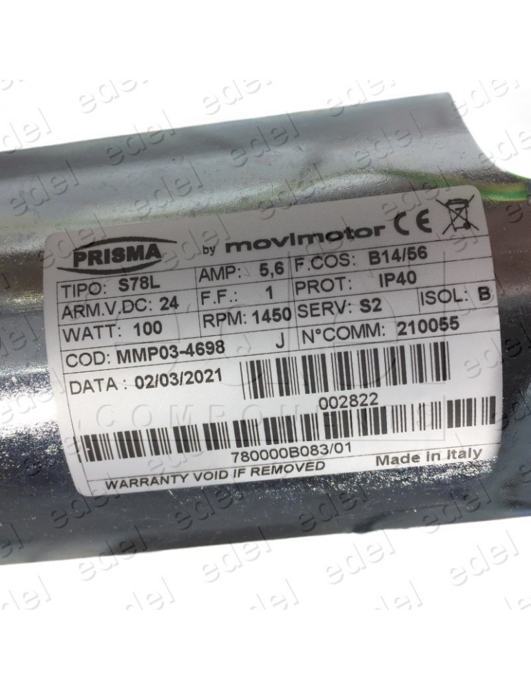 780 000 C087/01 MOTOR PUERTA PRISMA MICRO CON REDUCTOR