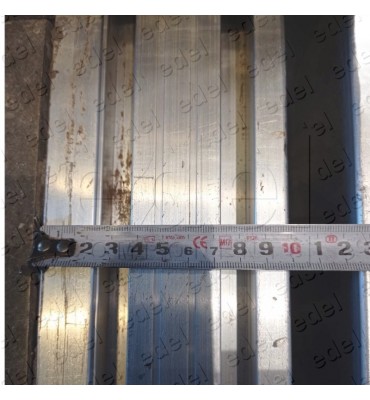 KM675736H20 PISADERA KONE MONOSPACE ALUMINIO CABINA Y RELLANO 100MM PL800 L1225 2 CANALES 1300 KG