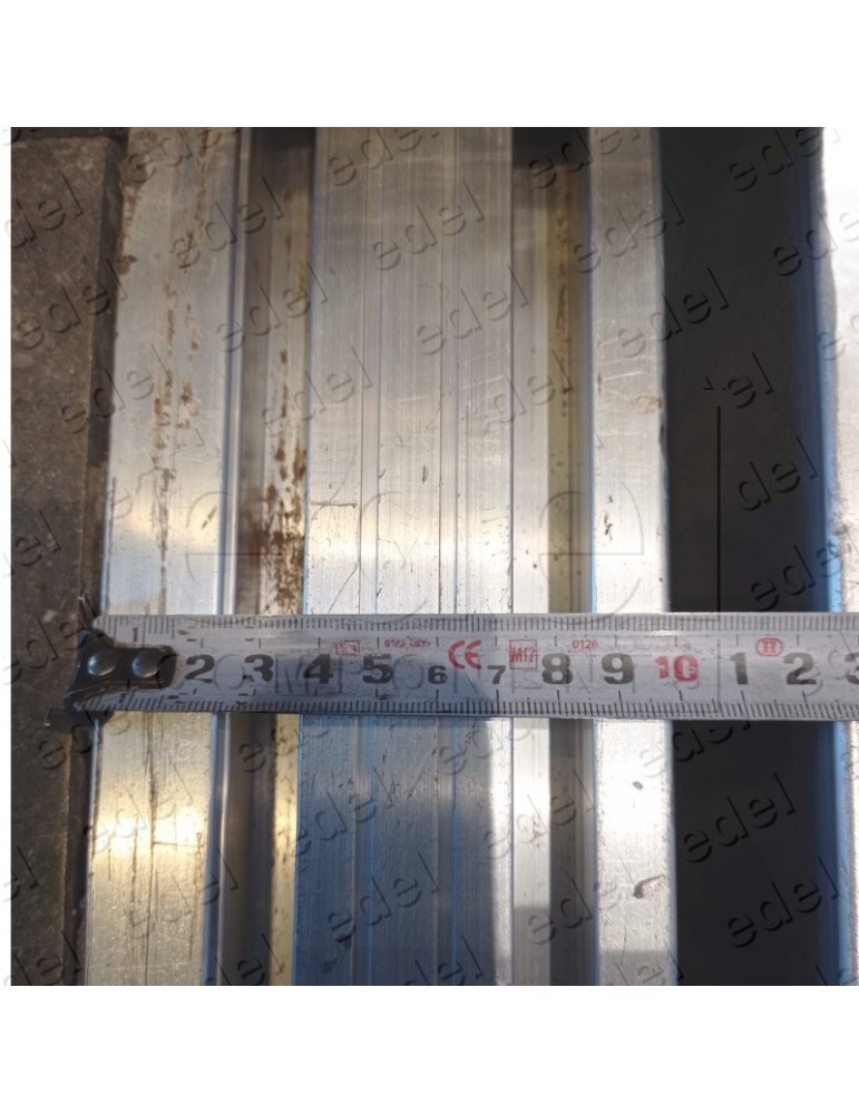 KM675736H20 PISADERA KONE MONOSPACE ALUMINIO CABINA Y RELLANO 100MM PL800 L1225 2 CANALES 1300 KG