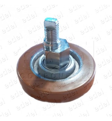 RODADERA 125X30 EXCÉNTRICA CON TORNILLO EXAG.30