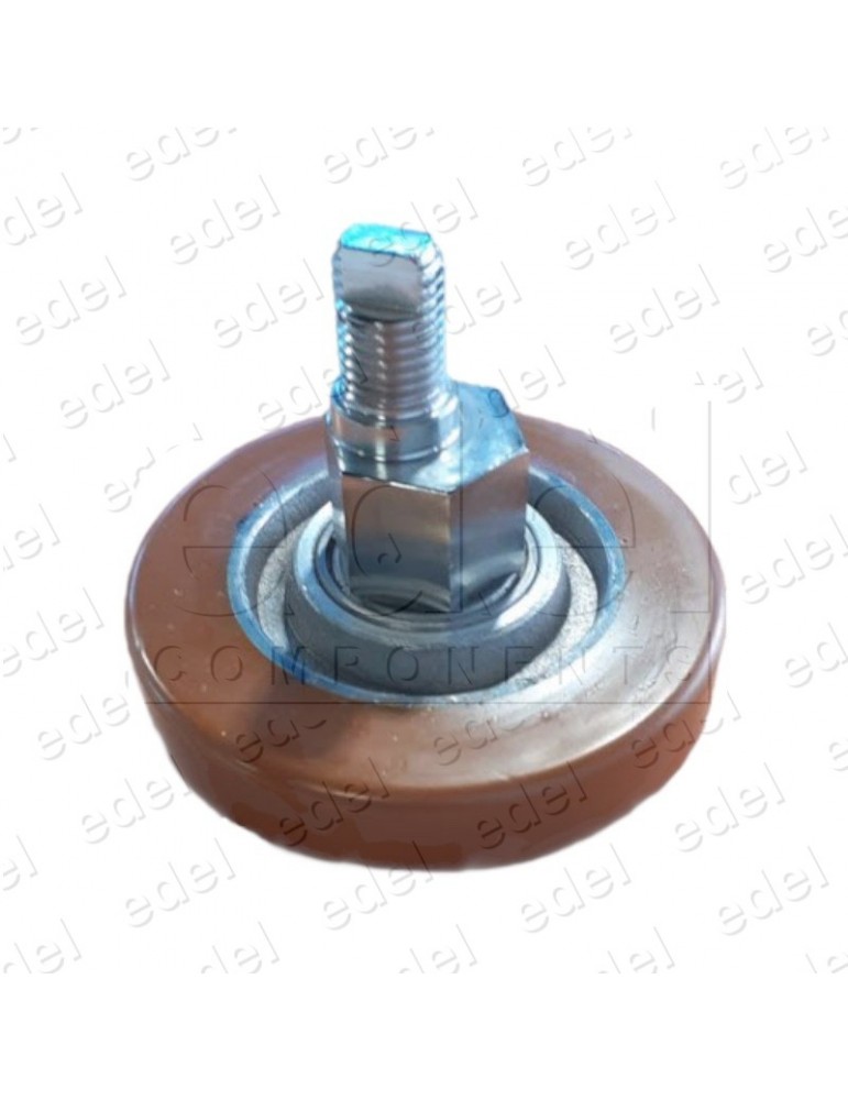 RODADERA 125X30 EXCENTRICA CON TORNILLO EXAG.30