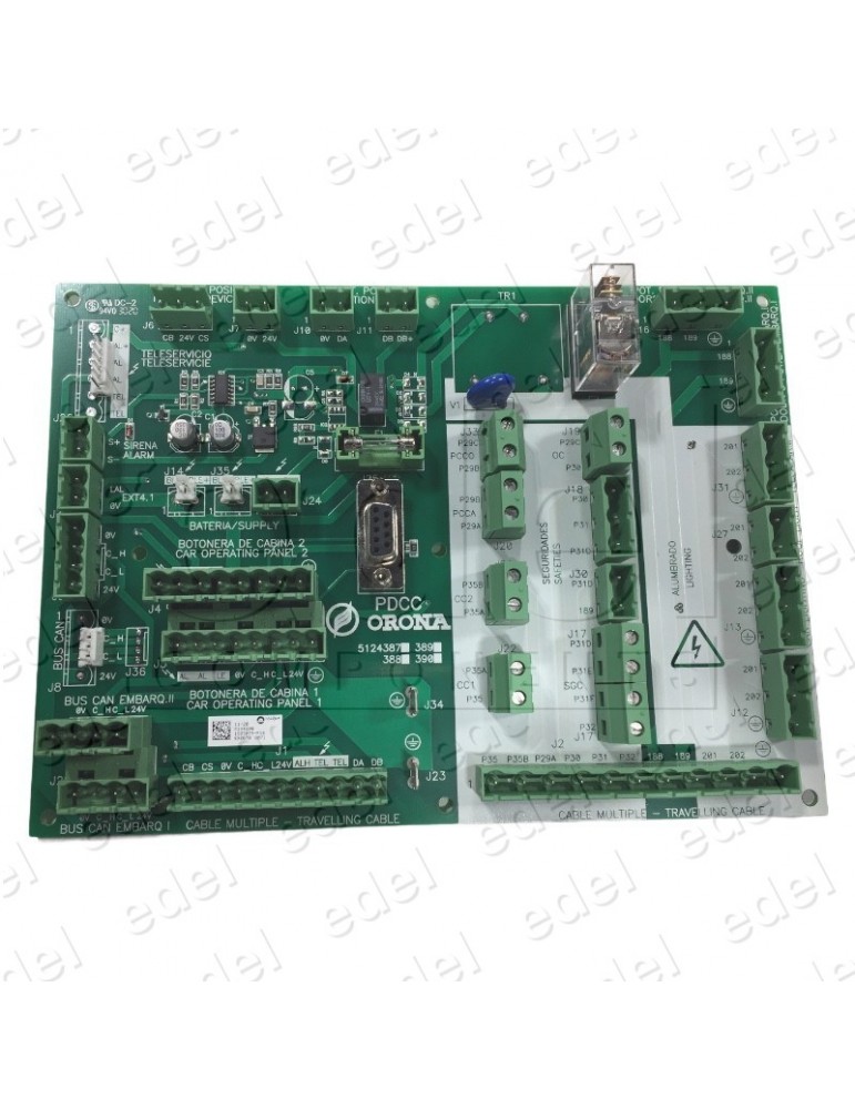 5124390 TELESERVICE CABIN DISTRIBUTION PCB 220V ORONA ARCA II PDCC