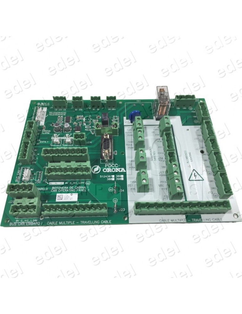 5124390 CARTE DISTRIBUTION CABINE TELESERVICE 220V ORONA ARCA II PDCC