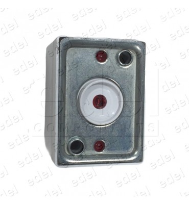 CUERPO PULSADOR SQ 3 LUM.INDEP. ROJO 24V 1C