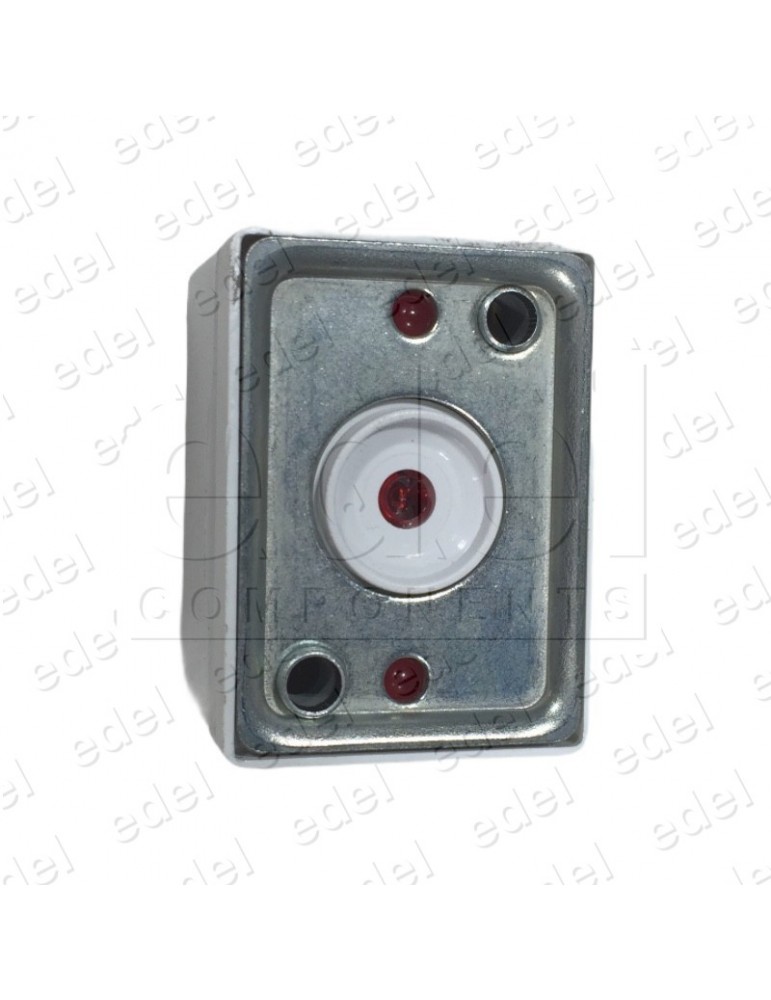 CUERPO PULSADOR SQ 3 LUM.INDEP. ROJO 24V 1C